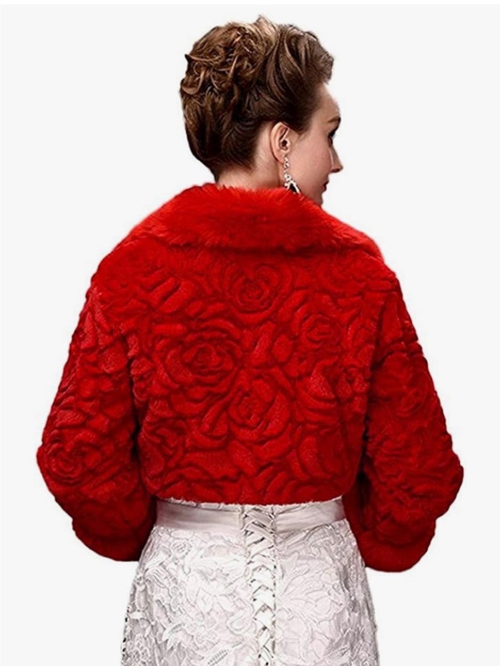 Once first Red Faux Jacket - Picture 3 of 14